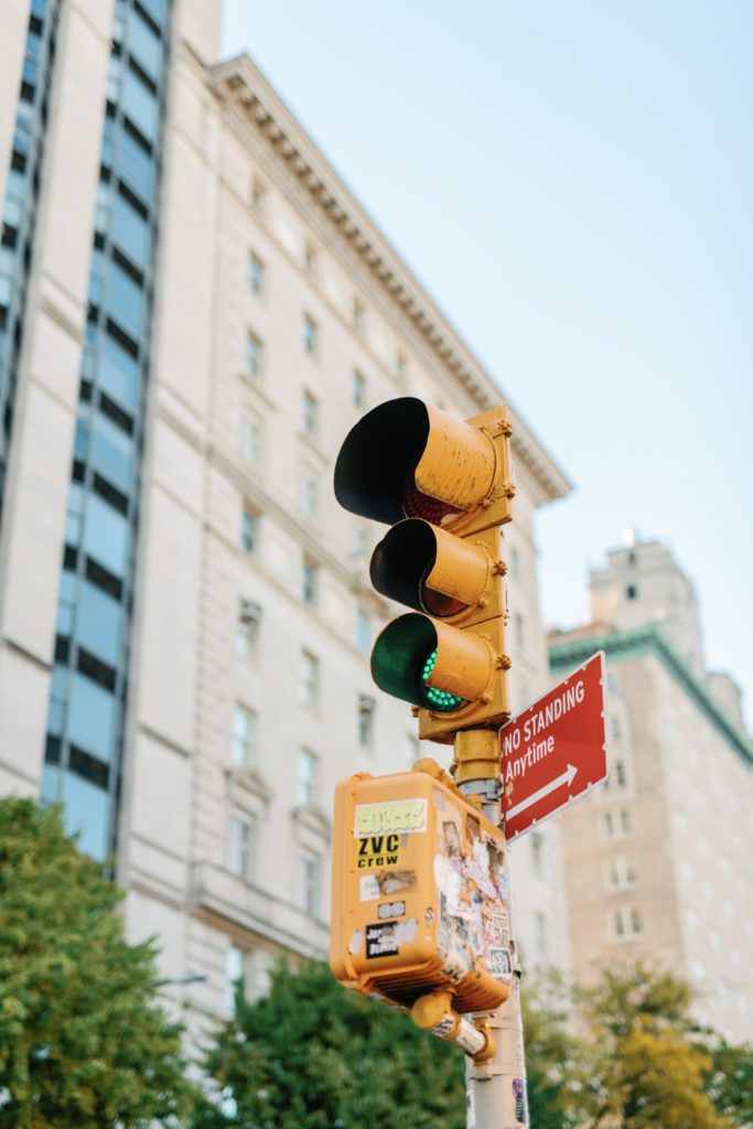 traffic lights in NYC